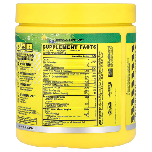 C4 / Cellucor, C4® Sport, предтренировочный комплекс, со вкусом зеленого яблока, 248 г (8,7 унции)