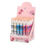 Ручка шариковая, автоматическая, 10в1, Basir, серия "ЗАЙЧИК", 10-ти цветная, с резиновой фигуркой, 36 шт