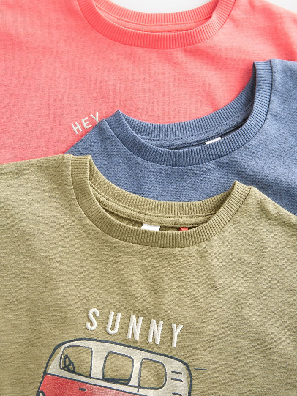 Пижама для мальчика Next AC0-919, 3 шт., Синий, Оранжевый, Бежевый