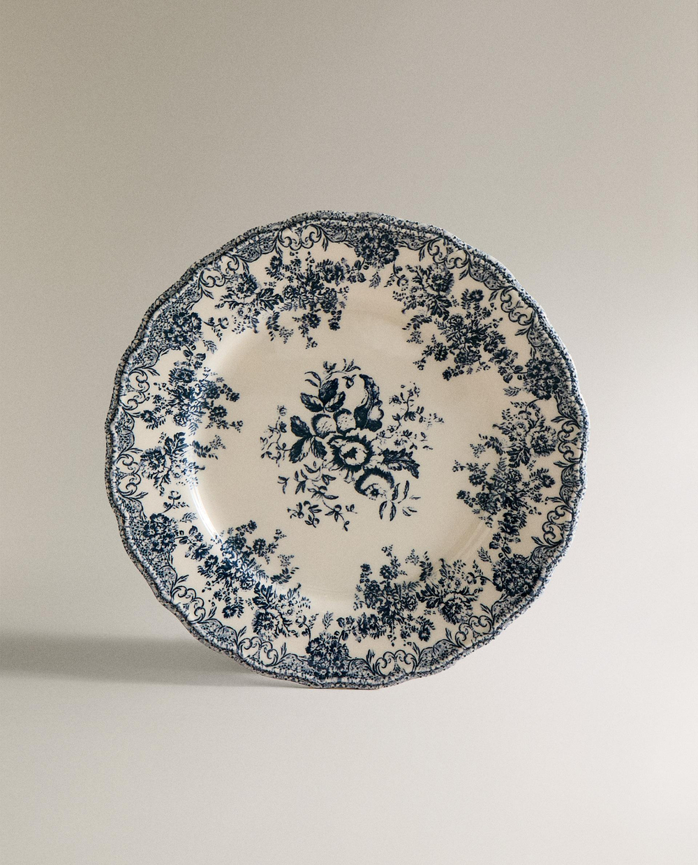 Zara Home набор столовой посуды из фаянса, цвет синий, 27 см