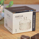 Ваза с крышкой h4см, d7см "Amelia", FH-7