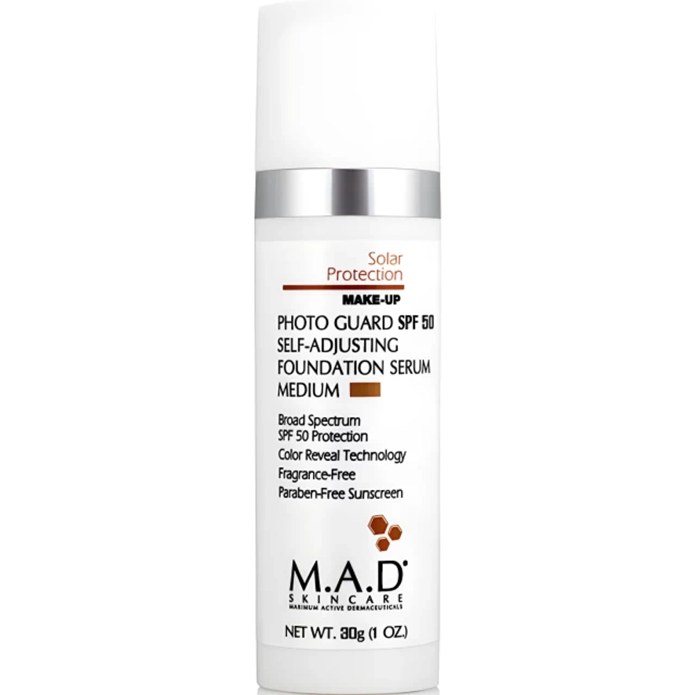 M.A.D. Skincare Подстраивающаяся сыворотка-основа под макияж с защитой SPF50 Medium | Photo Guard Spf 50 Self-Adjusting Foundation Serum Medium