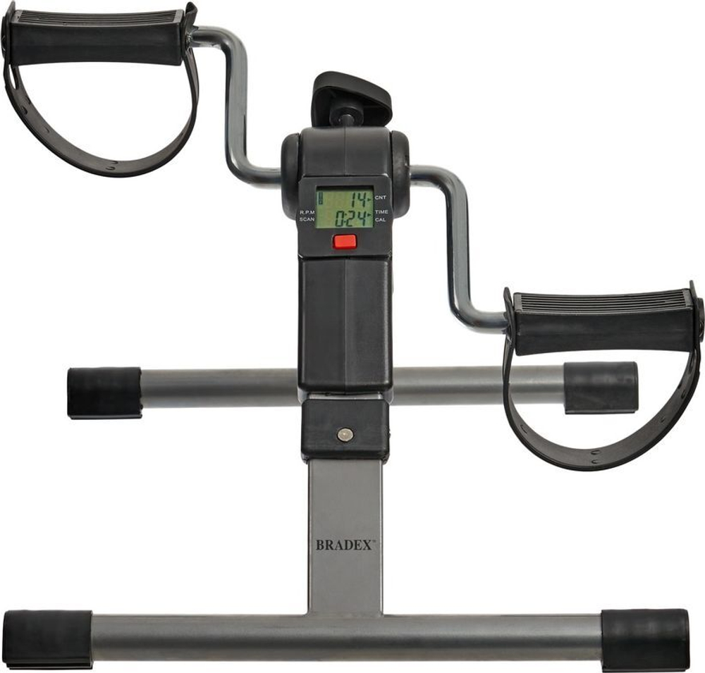 Мини велотренажер, складной черный