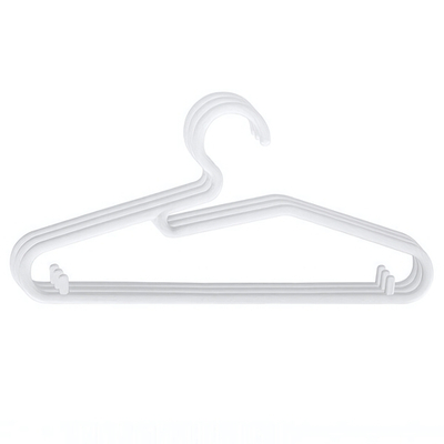 Комплект вешалок для детской одежды размер 34 см (белый)