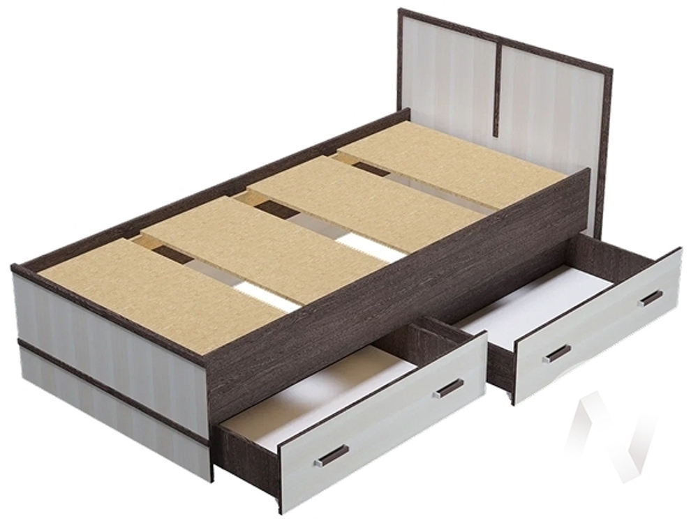 Кровать 0.9 МС Сакура (венге/лоредо)