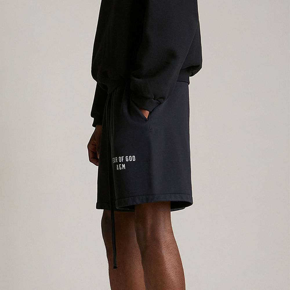 Шорты Fear of God Essentials Black Heavy Fleece Soccer Sweat Shorts /BLACK, 160HO244310F