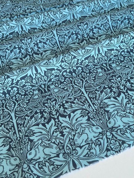 БРАТЕЦ КРОЛИК, У.МОРРИС, НЭВИ, . 100% хлопок Handmade Fabrics 5