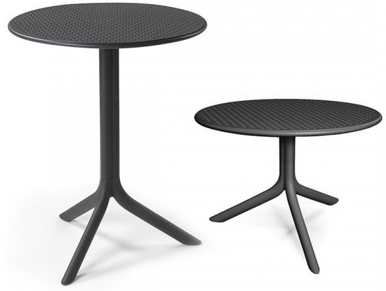 Стол пластиковый обеденный Step + Step Mini цвет антрацит Nardi Италия