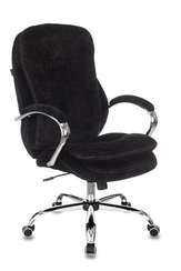 Кресло руководителя Бюрократ T-9950SL Fabric черный Light-20 крестов. металл хром