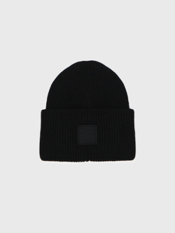 Шапка Calvin Klein Ribbed Monogram Logo Badge Black