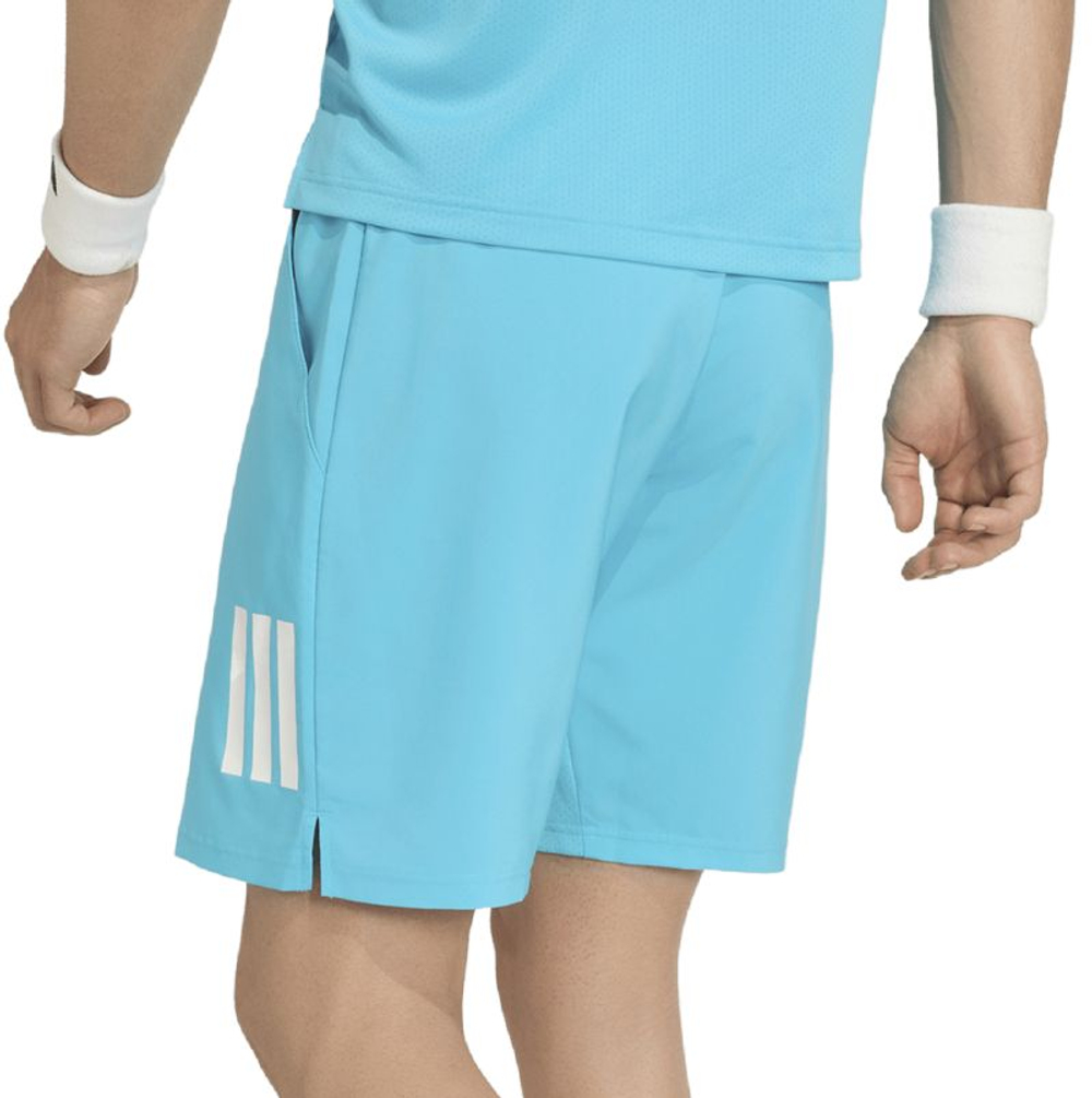 Теннисные шорты Adidas Club 3-Stripes 9" - cyan