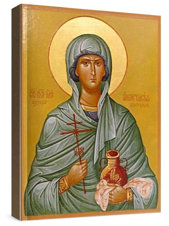 Анастасия Узорешительница (рукописная икона)