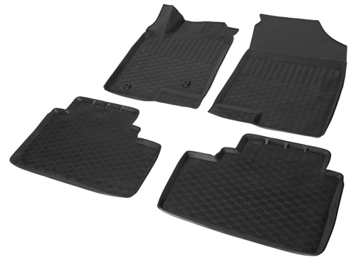 Коврики в салон автомобиля Rival для Haval Jolion (передний привод) 2021-н.в., полиуретан, с крепежом, 4 части, 19404001