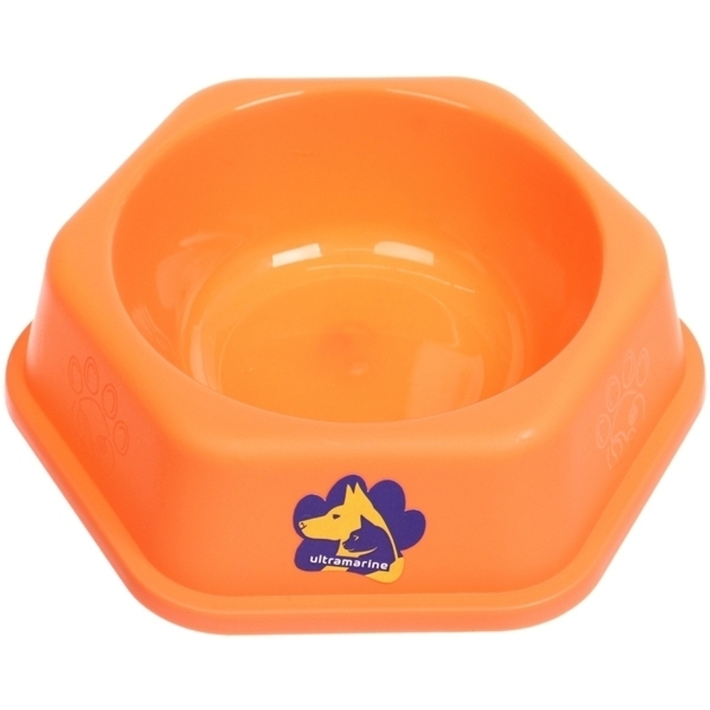 Миска пластиковая «МУРОЧКИН», цвет кораловый, 17*5см/300мл