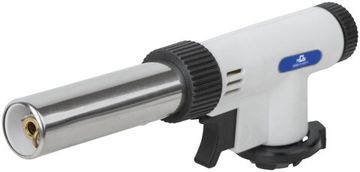 Горелка газовая на цанговый баллон, пласт.корпус, с пьезоподжигом, вращение 360°, регулир.формы пламени, сопло 22 мм