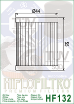 Фильтр масляный Hiflo Filtro HF132