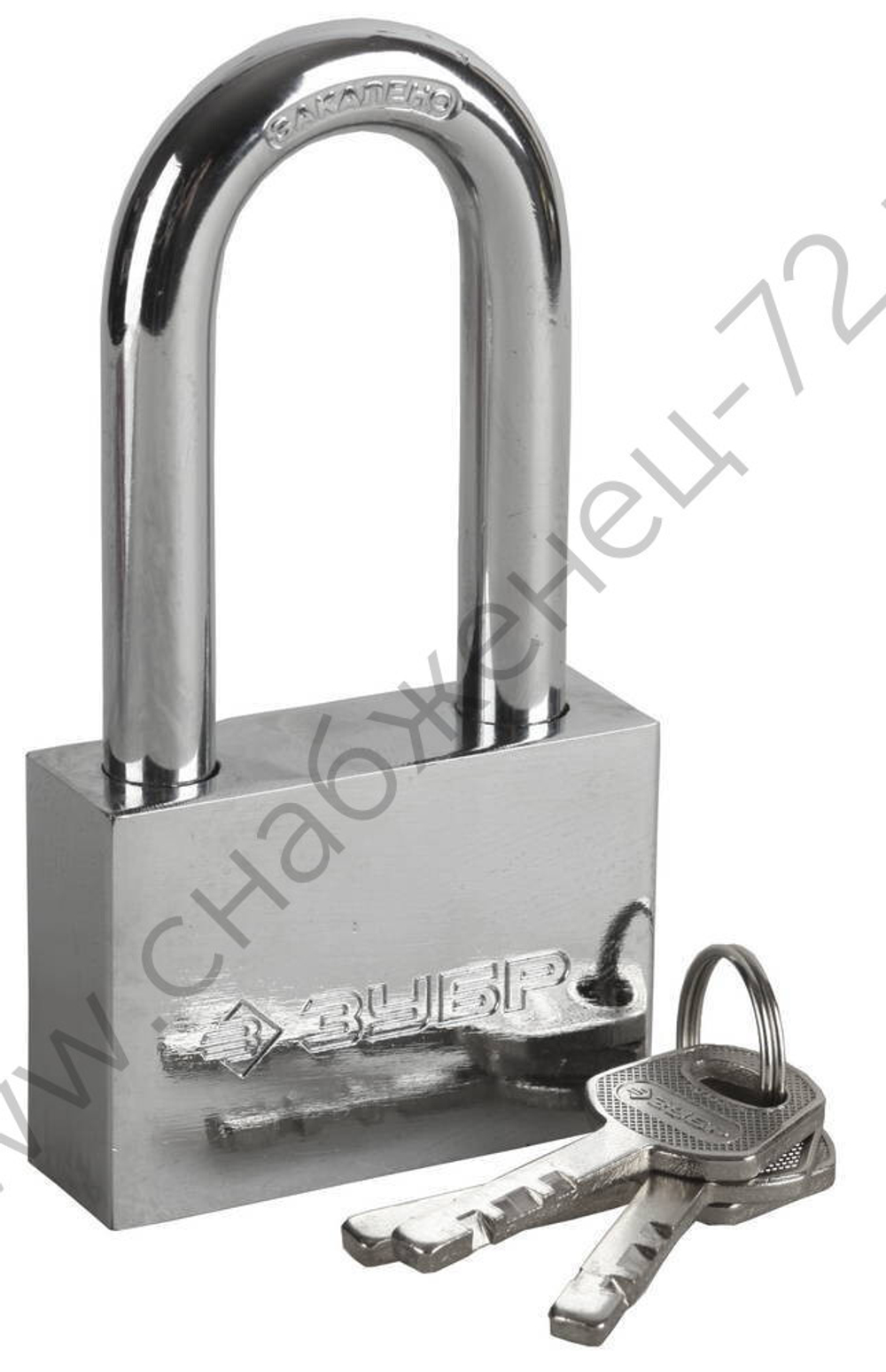 ЗУБР 60 мм, удлиненная закаленная дужка, стальной корпус, навесной замок (3710-60-1)