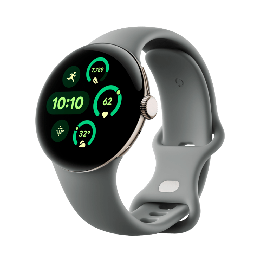 Умные часы Google Pixel Watch 3 Wi-Fi, 45mm, Champagne Gold/Hazel Band (Корпус цвета шампанское, ремешок цвета орешник)