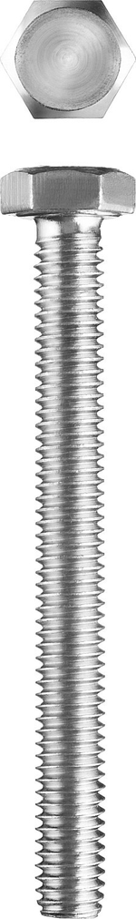 Болт ГОСТ 7798-70, M6 x 50 мм, 5 кг, кл. пр. 5.8, оцинкованный, ЗУБР