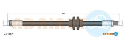 A.B.S. - 411267-ADR - Brake Hose - Na nasem stanju artikl proizvodaca ADRIAUTO.