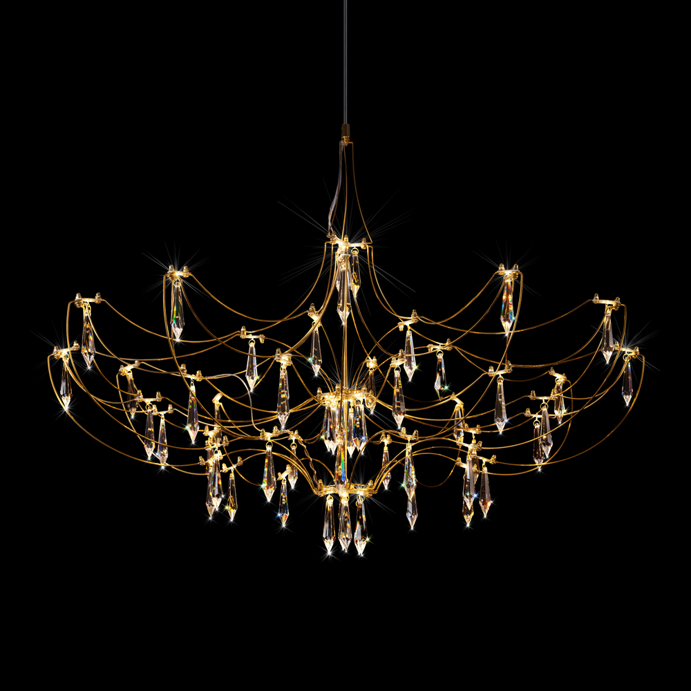 Подвесная светодиодная люстра Loft It Mira 10589/900 Gold Asfour