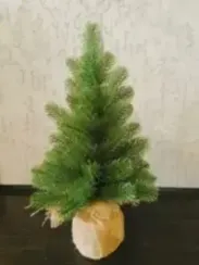 Настольная елка Тирольская в мешочке 40 см., 100% литая хвоя, ЕлкиТорг (238040)
