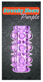 Фиолетовая насадка на пенис с шипами и шишечками