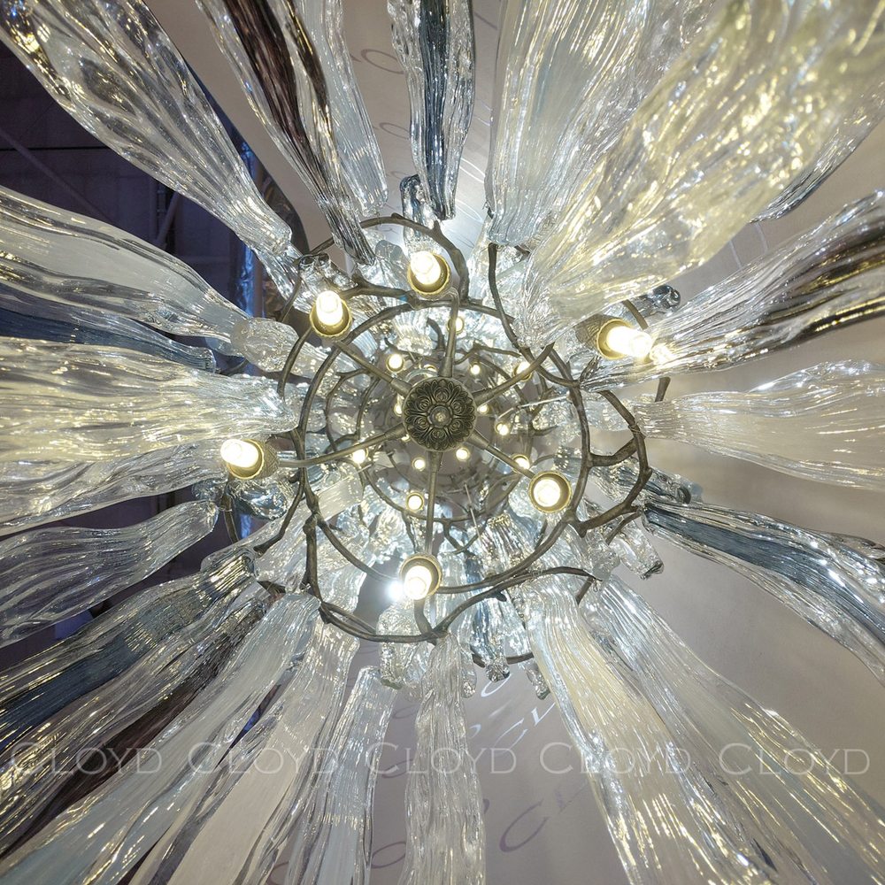 Люстра Cloyd SULAWESI C24 / выс. 260 см - серебро темн. (арт.11255)