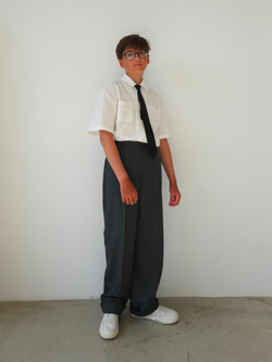 Брюки свободного кроя графитовые unisex