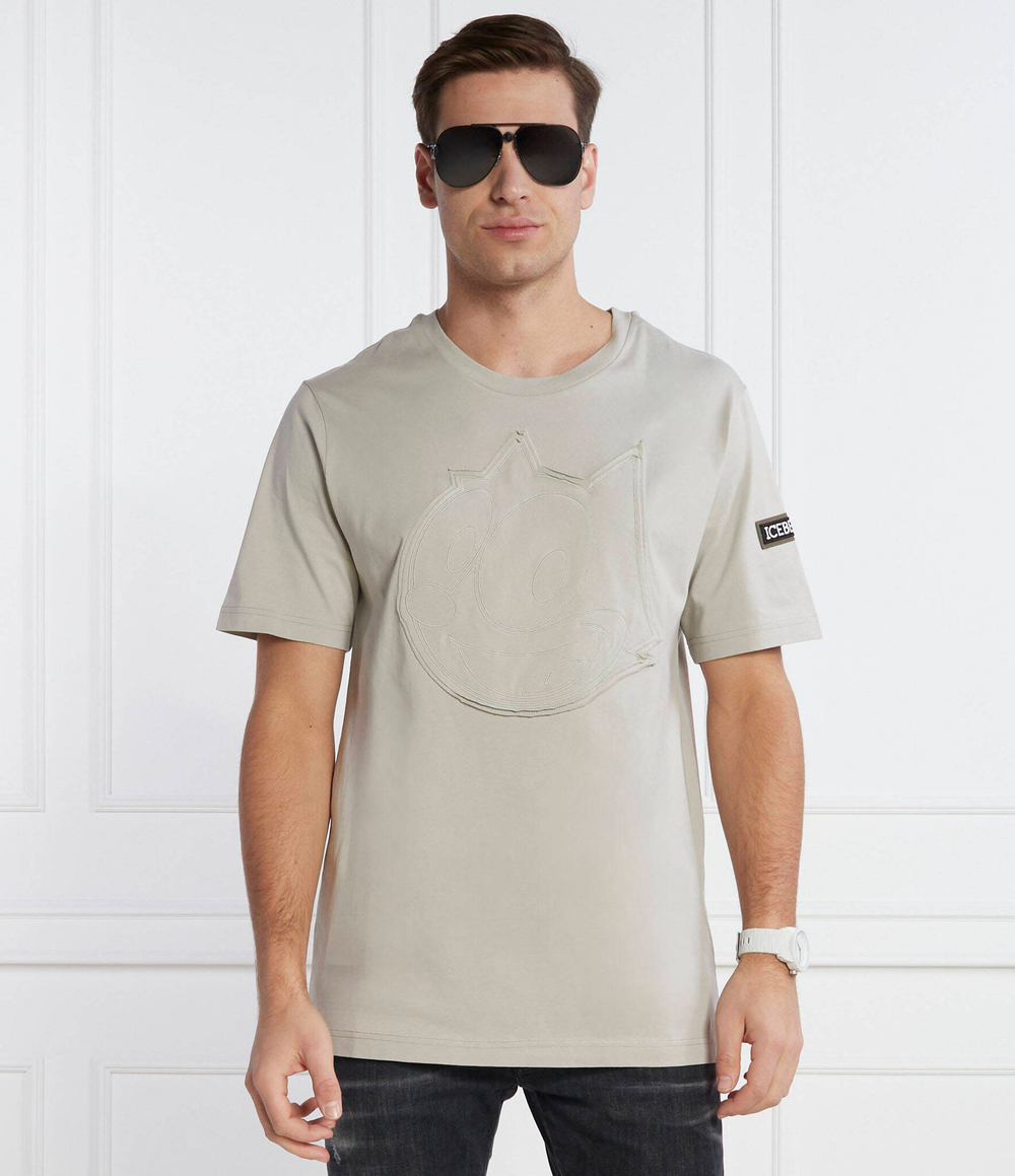 Футболка Iceberg - пепельный(242 I1P F022 6327)