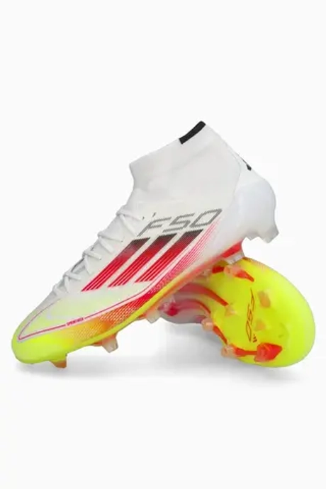 Бутсы adidas F50 Elite Mid FG женские - белый