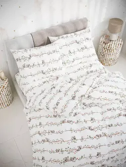 Наволочка комплект 2шт перкаль Сказка "Белки" 70x70 см на молнии