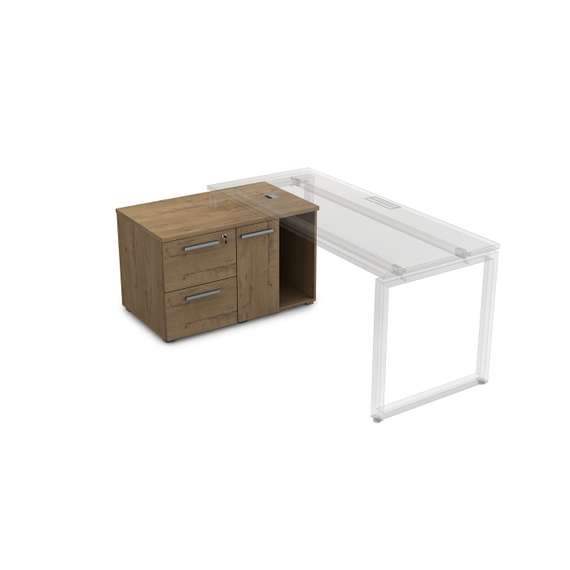 9Т.010 Тумба с двумя ящиками и дверкой (1000*600*620)