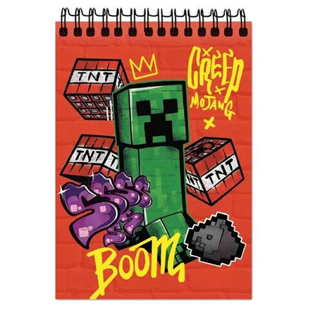 Блокнот А6 60л гребень "My Game" клетка