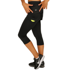 Женская теннисная юбка Limited Sports Club Fancy Scapri With 7/8 Tights Women - Black, White