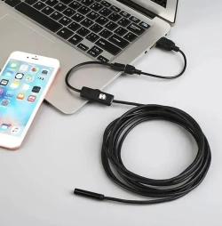 Эндоскоп Гибкая камера с подсветкой USB для Android и PC, провод 2м