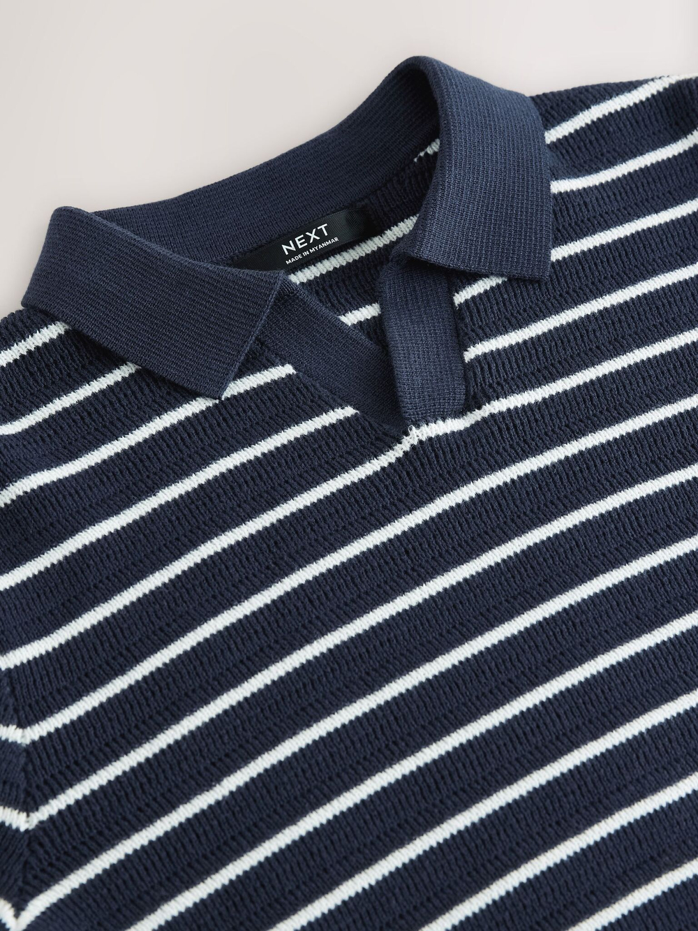 Поло для мальчика Next AA8-939, Темно-синий, Белый