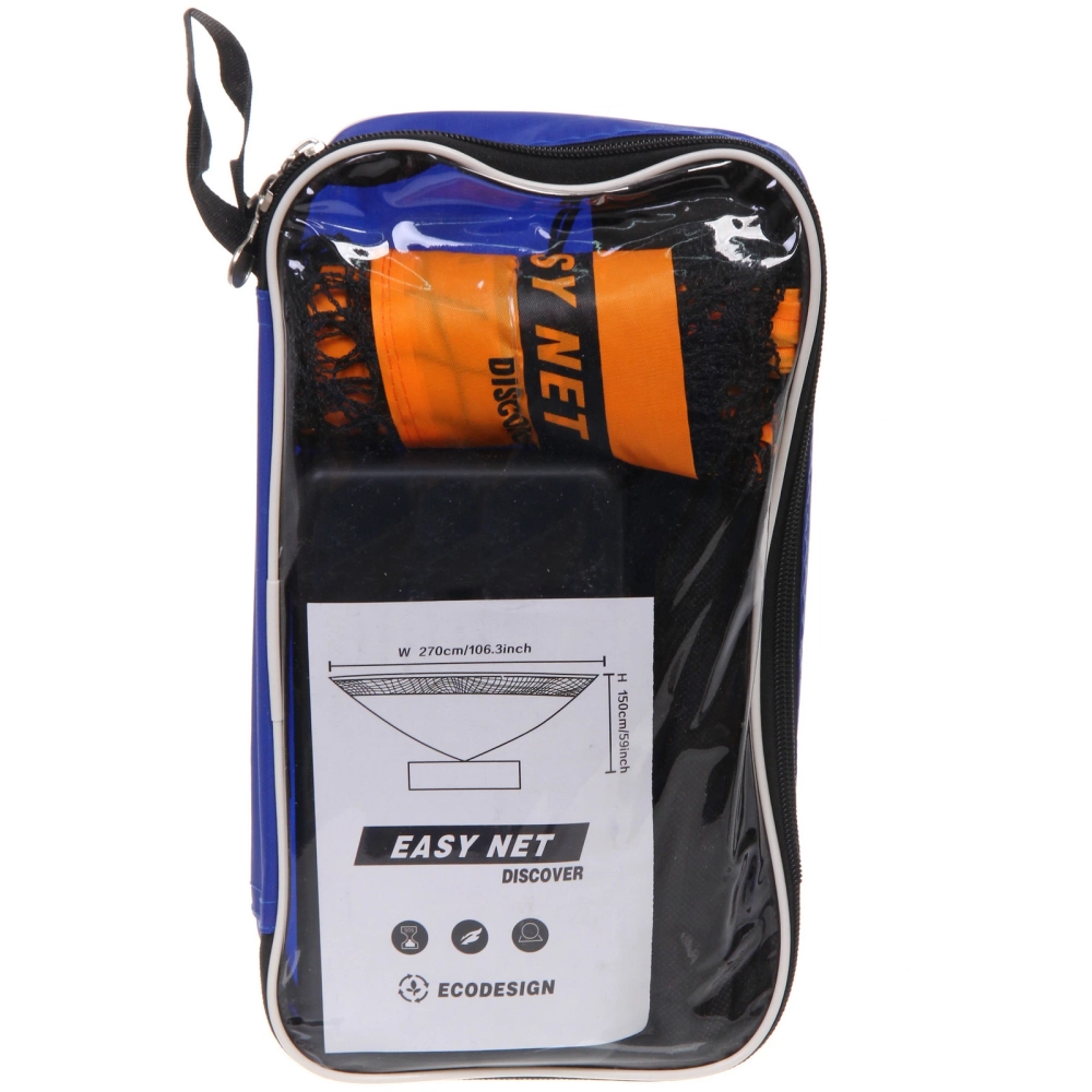 Сетка складная для игры в бадминтон, 270*150 см, оранжевый