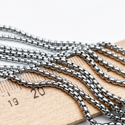 Цепочка, сталь, размер звена 2,5 мм, цена за 50 см