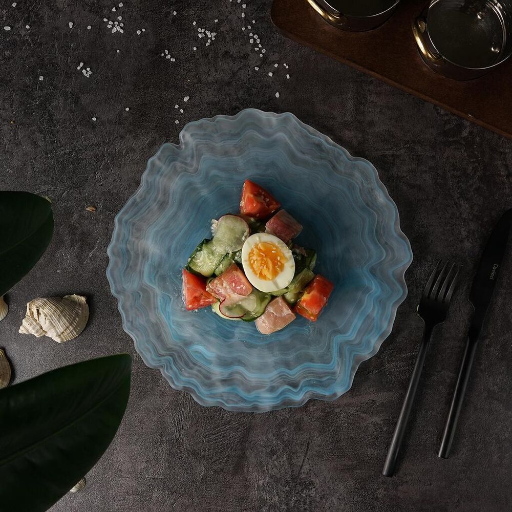 Тарелка d 27 см h2 см   матовое стекло P.L. Proff Cuisine [6]