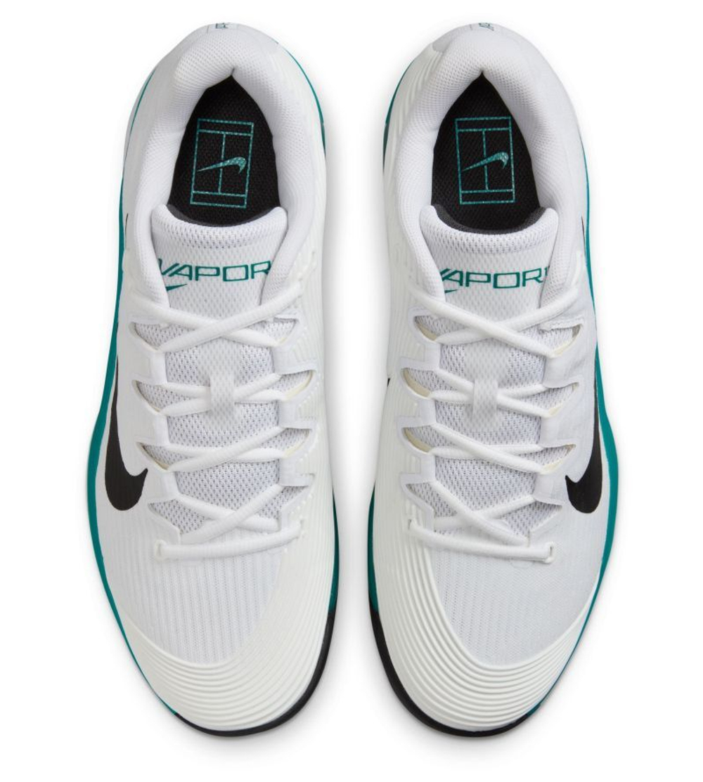 Мужские кроссовки теннисные Nike Zoom Vapor 12 - white/black/radiant emerald