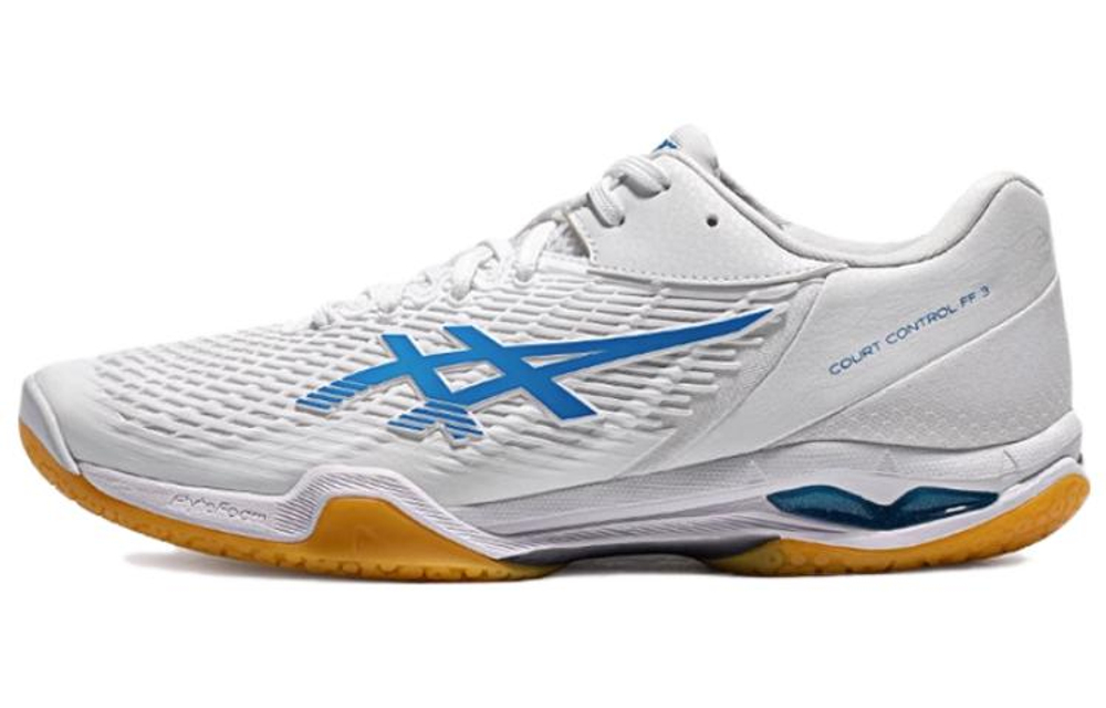 Asics Court Control FF 3 White Directoire Blue