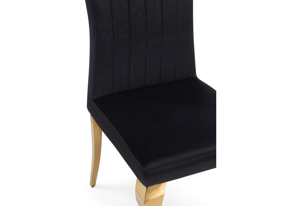 Стул на металлокаркасе Lund black / gold