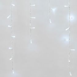 ULD-B3010-200-SWK WHITE IP67 Бахрома светодиодная со статическим свечением. 3м. Соединяемая. 200 светодиодов. Белый свет. Провод белый. TM Uniel.