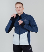 Куртка разминочная NORDSKI PRO Blue/Pearl Blue, мужская, NSM566019