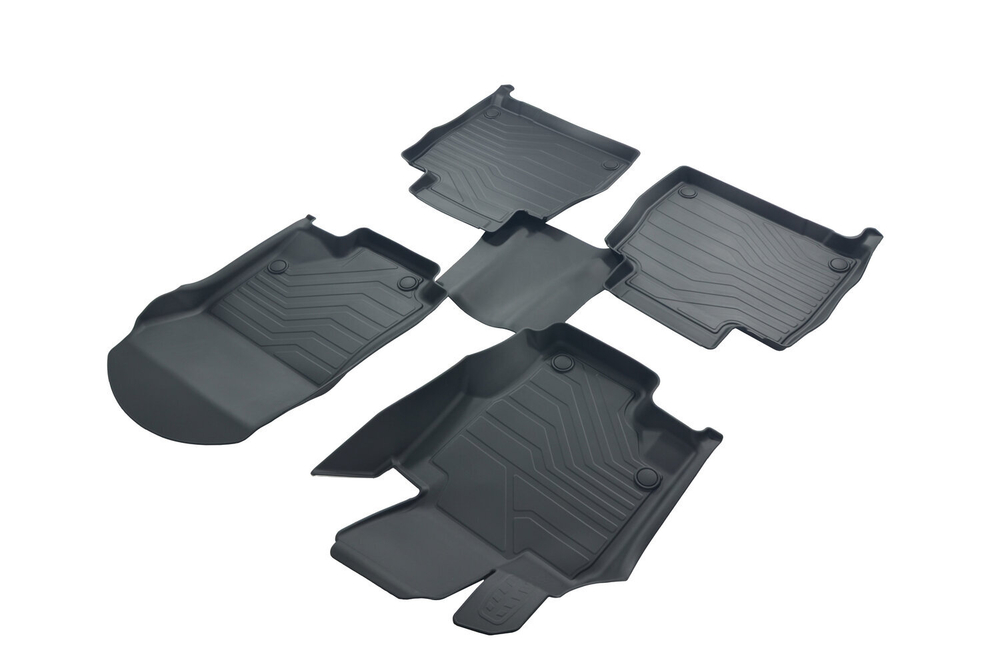 Коврики резиновые в салон 3D LUX для Mercedes-Benz GLE (V167) (18-) SRTK.3D.MB.GLE.18G.08X09