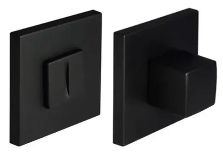 Завертка сантехническая MH-WC-S6 BL на квадратной розетке цвет черный, ЦАМ