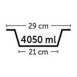 Миска Flamingo N5 для собак, одинарная, металлическая, 4.05л, 29 см