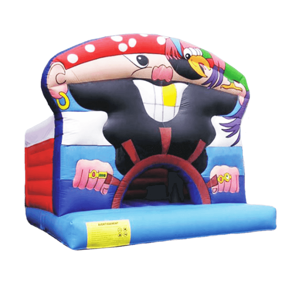 Коммерческий надувной батут "Пират" с крышей