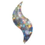 Шар фольгированный Зигзаг 91 см (Серебряный)